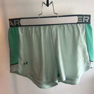 Under Armour Teal & Gray Athletic Shorts